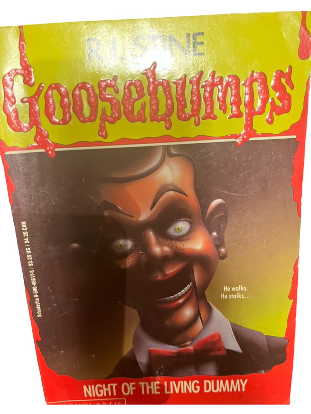 Goosebumps child chapter book #7 Night of the living Dummy. First Edition